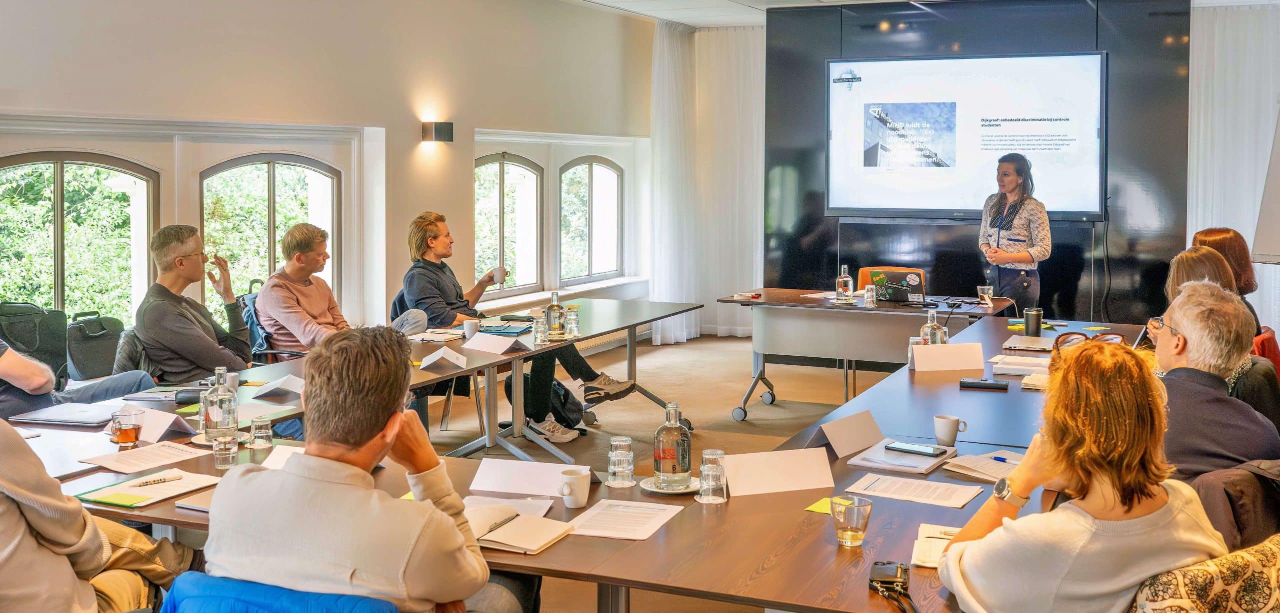 Piek Knijff - Data Ethicist & Philosopher - tijdens de door Deltiq georganiseerde CDO Masterclass.